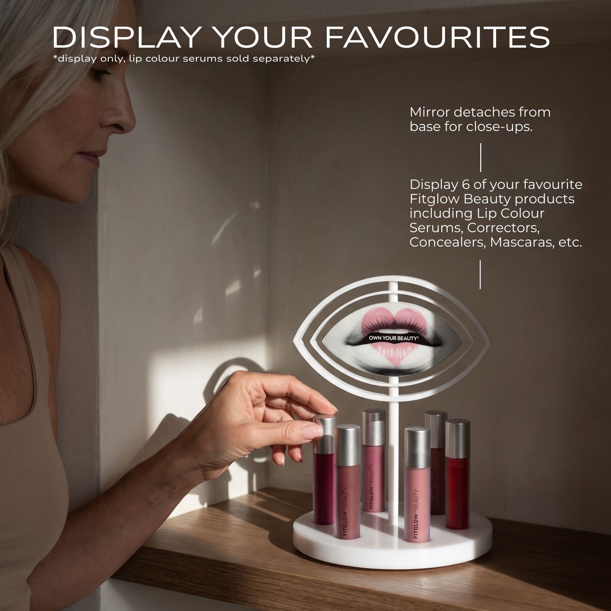 Fitglow Favourites Organizer with Mirror