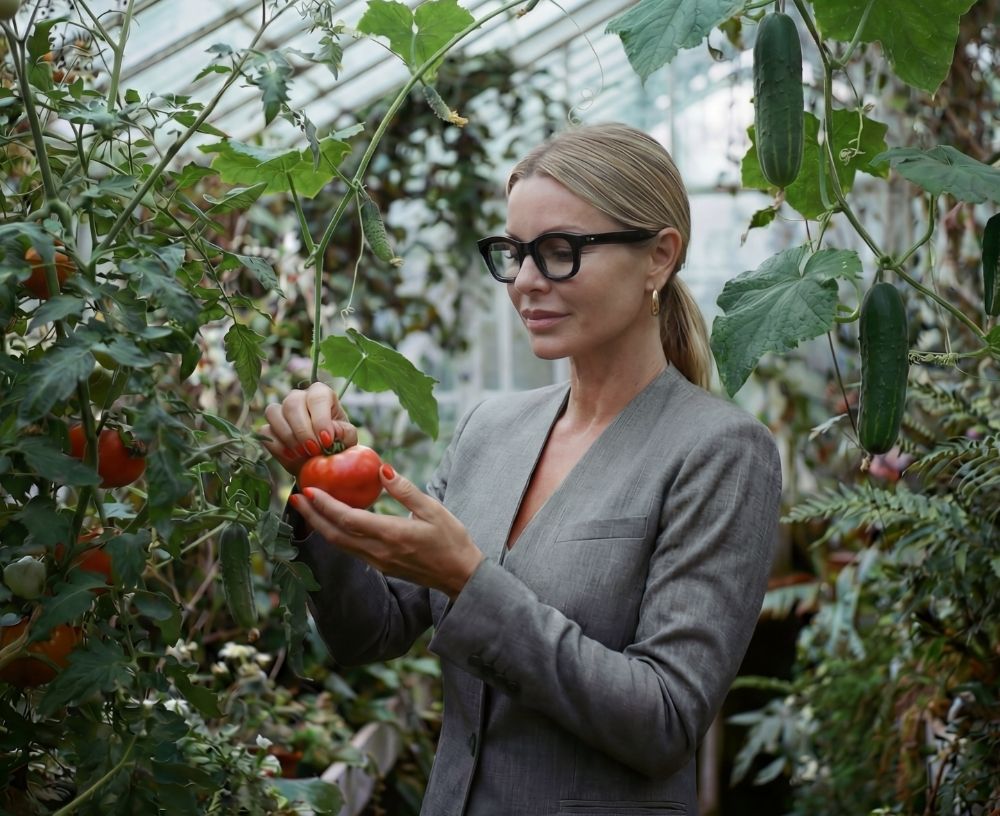 Anna in her Garden