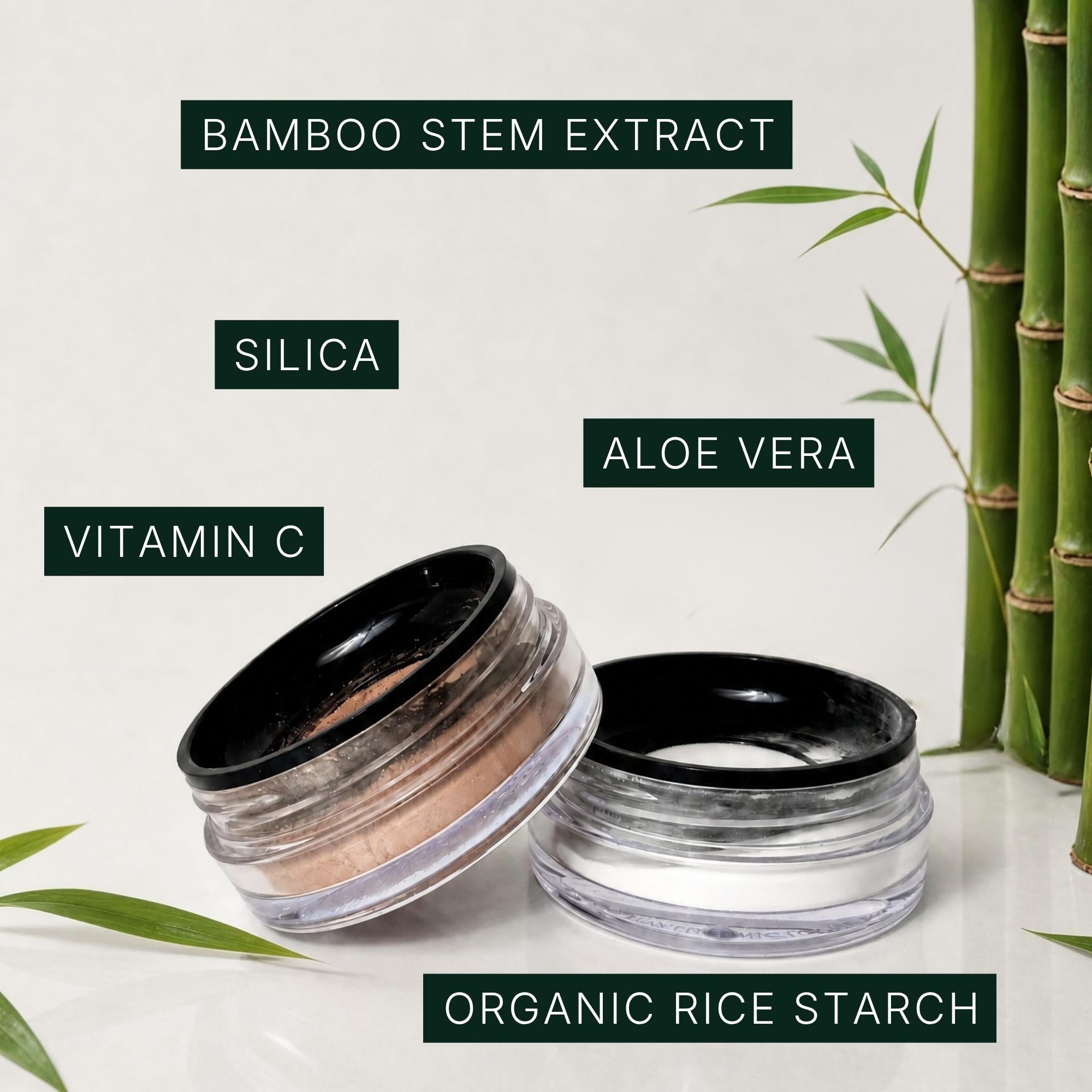 Bamboo Hyaluronic Loose Setting +  Bronzing Powder Duo