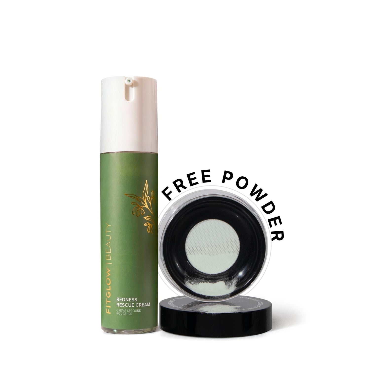 Redness Rescue Cream + Green Loose Setting Powder Duo